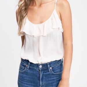 Silk Body Suit With Ruffles